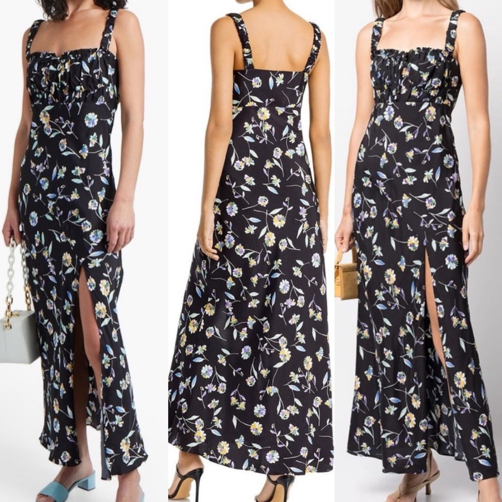NICHOLAS Nina floral-print satin maxi dress, size 10
 $395
Size: 10
NICHOLAS
NWT - Picture 12 of 12